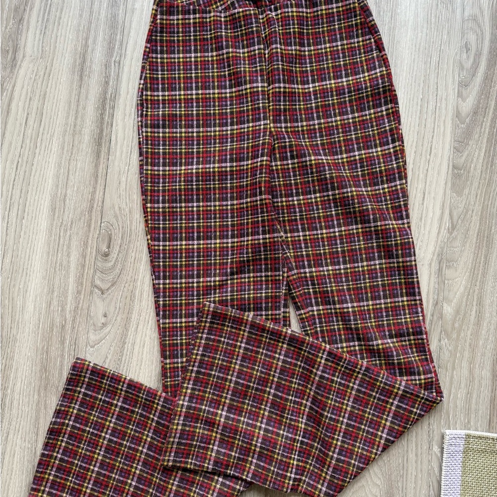 Urban Outfitters Plaid Leggings - Red and Yellow